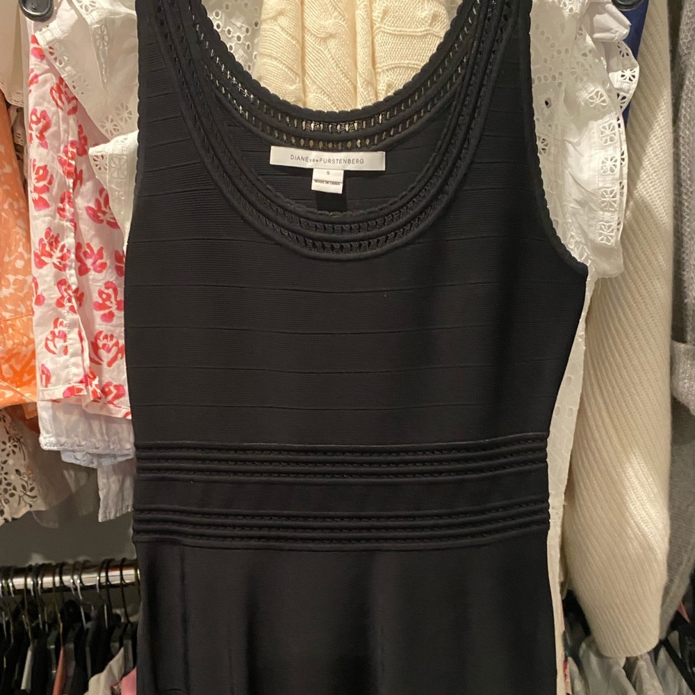 Black Diane Von Furstenberg tank dress